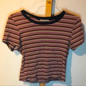 Striped Crop Tee
